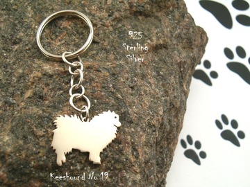 Selling: Keyring Keeshond * 925 sterling silver
