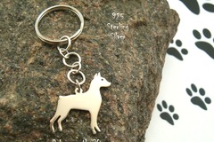 Selling: Keyring Doberman * 925 sterling silver