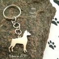 Selling: Keyring Doberman * 925 sterling silver