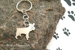 Selling: Keyring Miniature Schnauzer * 925 sterling silver