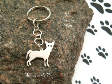 Selling: Keyring Chihuahua * 925 sterling silver