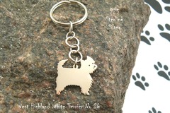 Selling: Keyring West Highland White Terrier * 925 sterling silver
