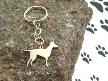 Selling: Keyring Manchester Terrier * 925 sterling silver