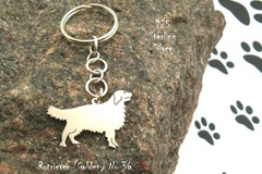 Selling: Keyring Golden Retriever * 925 sterling silver