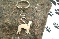 Selling: Keyring Bedlington Terrier * 925 sterling silver