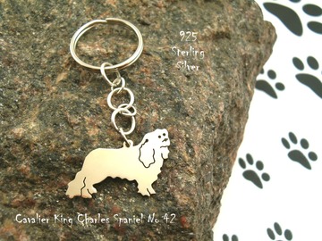 Selling: Keyring Cavalier King Charles Spaniel * 925 sterling silver