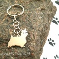 Selling: Keyring Australian Silky Terrier * 925 sterling silver