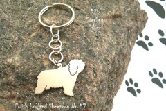 Selling: Keyring Polish Lowland Sheepdog * 925 sterling silver