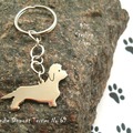 Selling: Keyring Dandie Dinmont Terrier * 925 sterling silver