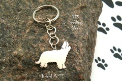 Selling: Keyring Briard French Shepherd * 925 sterling silver