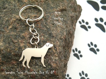 Selling: Keyring Greater Swiss Mountain Dog * 925 sterling silver