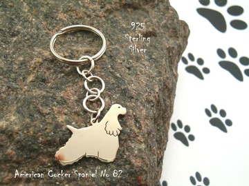 Selling: Keyring American Cocker Spaniel * 925 sterling silver