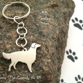 Selling: Keyring Flat Coated Retriever * 925 sterling silver