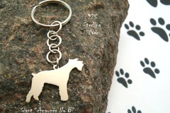 Selling: Keyring Giant Schnauzer * 925 sterling silver