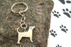 Selling: Keyring English Foxhound * 925 sterling silver