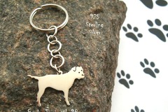Selling: Keyring Border Terrier * 925 sterling silver