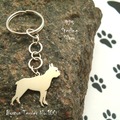 Selling: Keyring Boston Terrier * 925 sterling silver