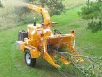 Renting out equipment (w/ operator): Wood Chipper