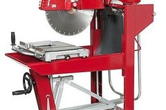 Renting out equipment (w/ operator): Block saw with operator