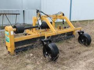 Renting out equipment (w/ operator): 5 ft. Harley Rake attachment for a tractor