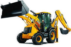 Renting out equipment (w/ operator): Backhoe with operator