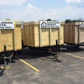 Renting out equipment (w/o operator): Trailer for construction waste  with 10-yard capacity 
