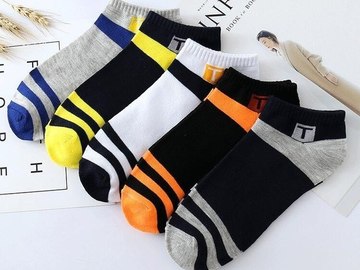Vente avec paiement en ligne: bag kelly Men's Socks Slim socks Sports boat Shallow Invisible 