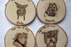 Selling: Personalized Dog Coasters set of 4