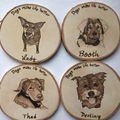 Selling: Personalized Dog Coasters set of 4