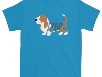 Selling: Basset Hound- LOVE T-Shirt