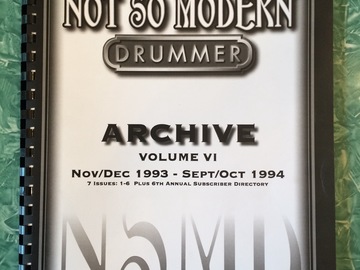 Selling with online payment: Not So Modern Drummer Back Issues; 7 issues from 11/93 - 8/94