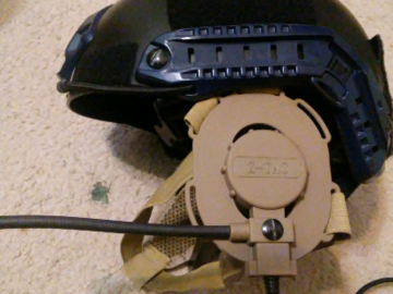 Selling: Helmet w z tactical ptt, solar panel, goggles FREE SHIP(US)