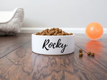 Selling: Personalized Pet Dog Bowl with Name - Ceramic - 6" or 7"