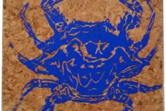 Selling: Blue Crab Coastal Cork Coaster Set