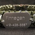 Selling: Custom Paracord Dog Collar with Personalized Dog Tag