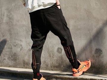Vente avec paiement en ligne: Hommes Vintage Joggers pantalon 2019 hommes Streetwear Cargo