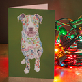 Selling: Tattooed American Bull Terrier (Pit Bull) Notecard Set (4)