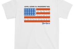 Selling: Red, White Blue & Dog T-Shirt - BarkYours for a Cause