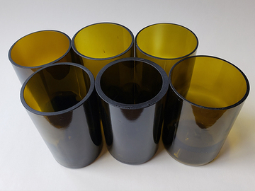  : Drinking Glasses [made from wine bottles]