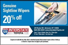 Offering: Toyota Genuine Sightline Wiper Blade