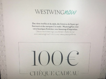 Vente: Chèque cadeau WestWingNow.fr (100€)