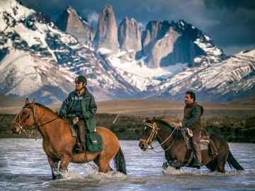 Réserver (avec paiement en ligne): Estancias & Glaciers: Horseback Riding in Torres del Paine, Chile