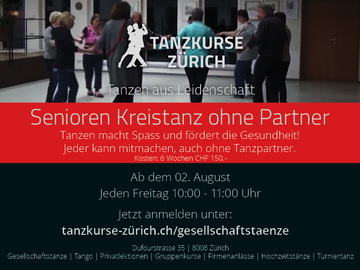 Workshop offering (dates): Senioren Kreistanz ohne Partner