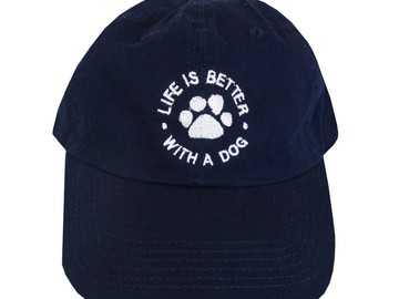 Selling: Life is Better With a Dog - baseball hat