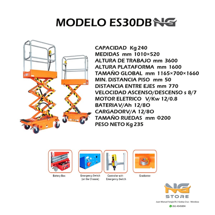 Plataforma HARDLIFT ES30DB 