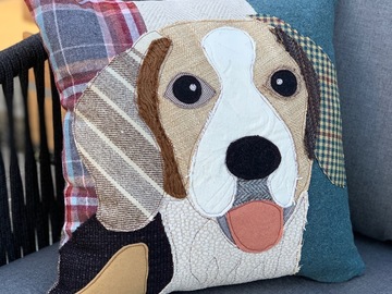 Selling: Beagle Dog Pillow, Pet Pillow, Dog Decor, Dog Lover Gift, Cushion