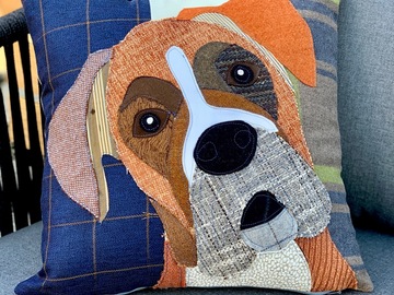 Selling: Boxer Dog Pillow, Pet Pillow, Dog Decor, Dog Lover Gift, Cushion