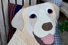 Selling: White Labrador Dog Pillow, Pet Pillow, Dog Decor, Dog Lover Gift,