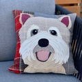 Selling: Terrier Dog Pillow, Pet Pillow, Dog Decor, Dog Lover Gift, Cushio