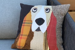 Selling: Basset Hound Dog Pillow, Pet Pillow, Dog Decor, Dog Lover Gift